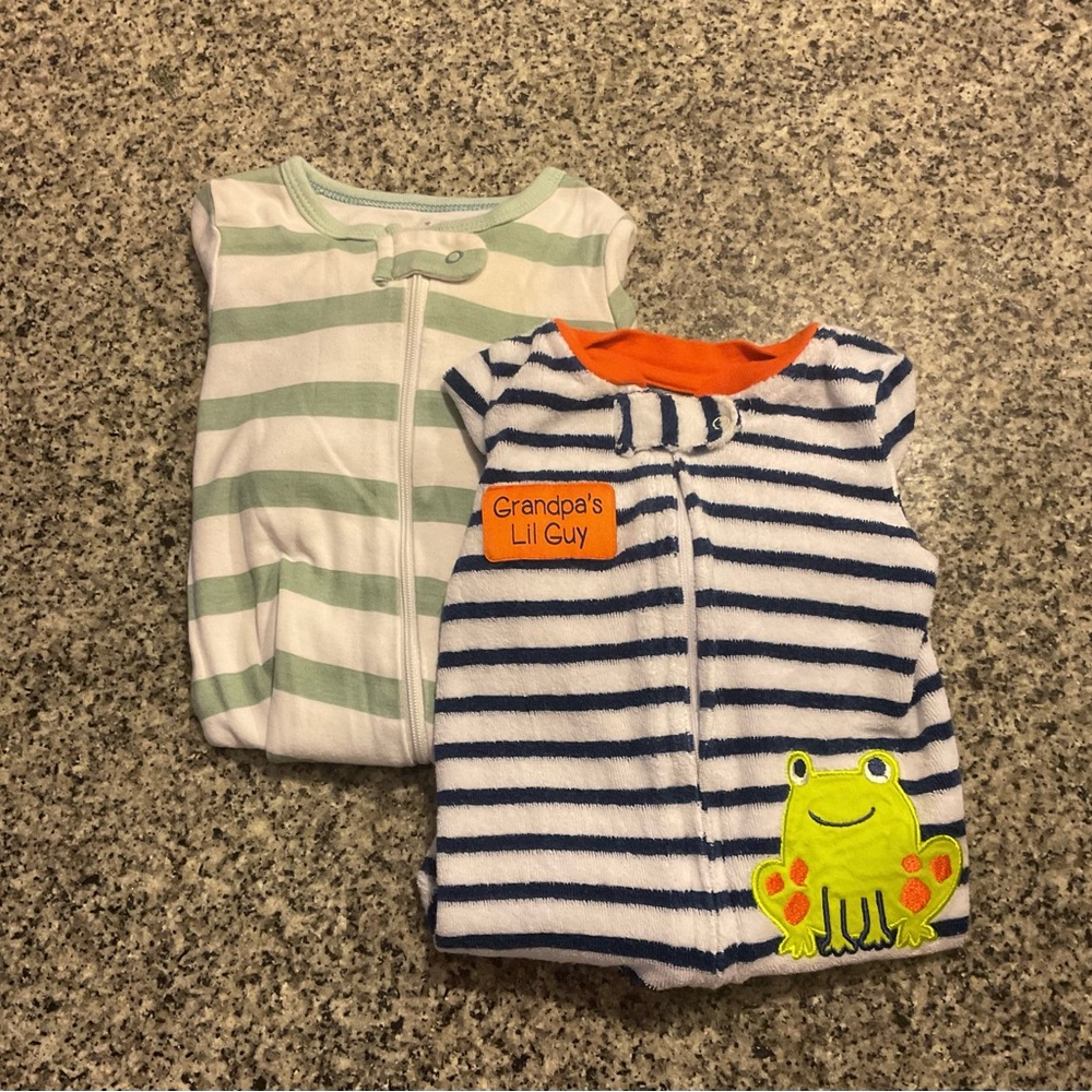 Koala Kids Orange and Blue Striped Baby Sleep Sack